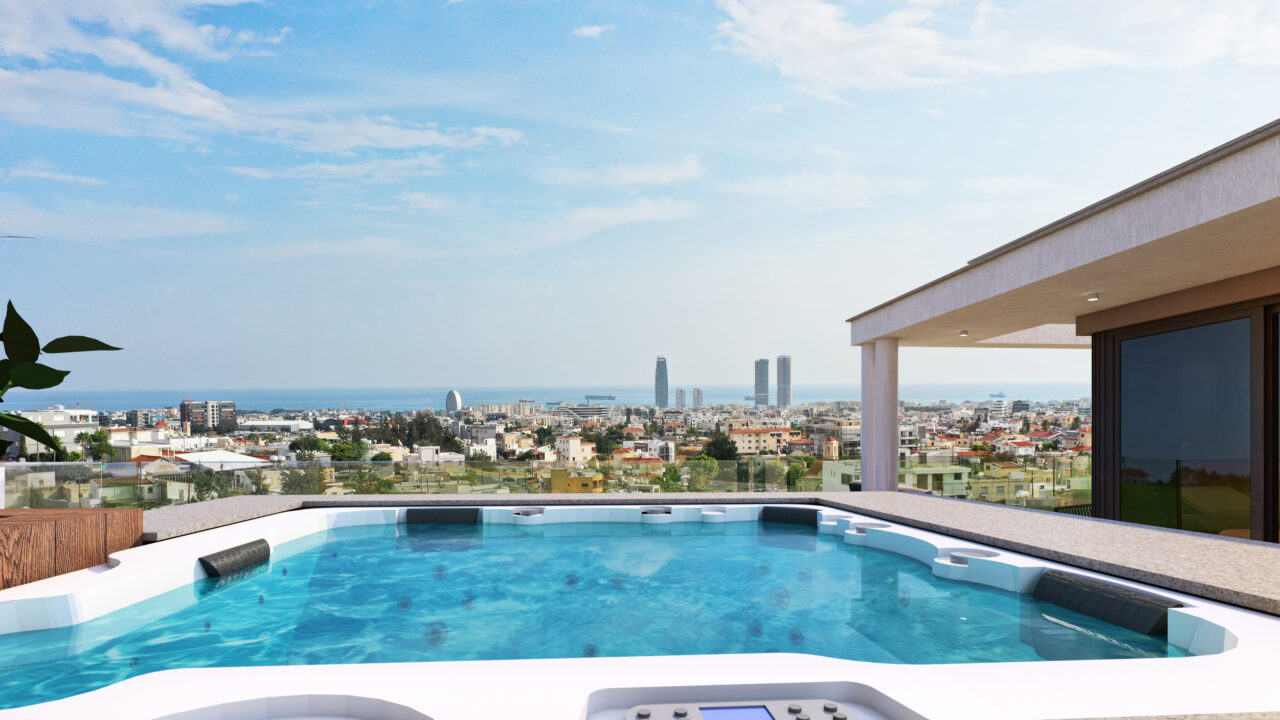 Image showcasing Luxury Penthouses in Limassol: Stunning Views, Top-Floor Living.